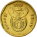 Münze, Südafrika, 20 Cents, 2008, Pretoria, VZ, Bronze Plated Steel, KM:442