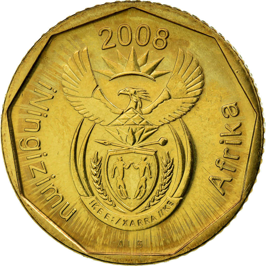 Monnaie, Afrique du Sud, 10 Cents, 2008, Pretoria, SUP, Bronze Plated Steel