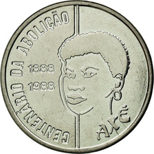Moneta, Brasile, Abolition of Slavery Centennial - Female, 100 Cruzados, 1988