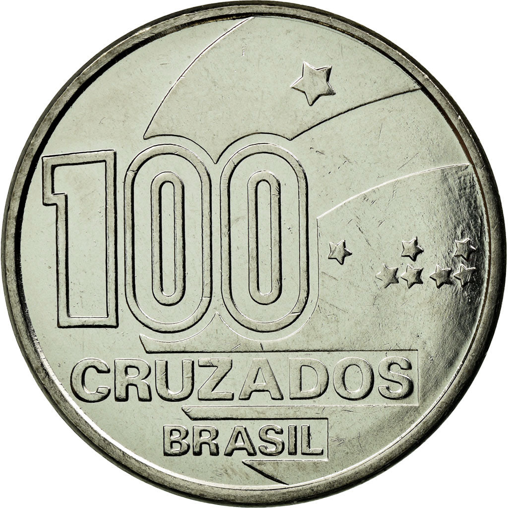 Münze, Brasilien, Abolition of Slavery Centennial - Female, 100 Cruzados, 1988