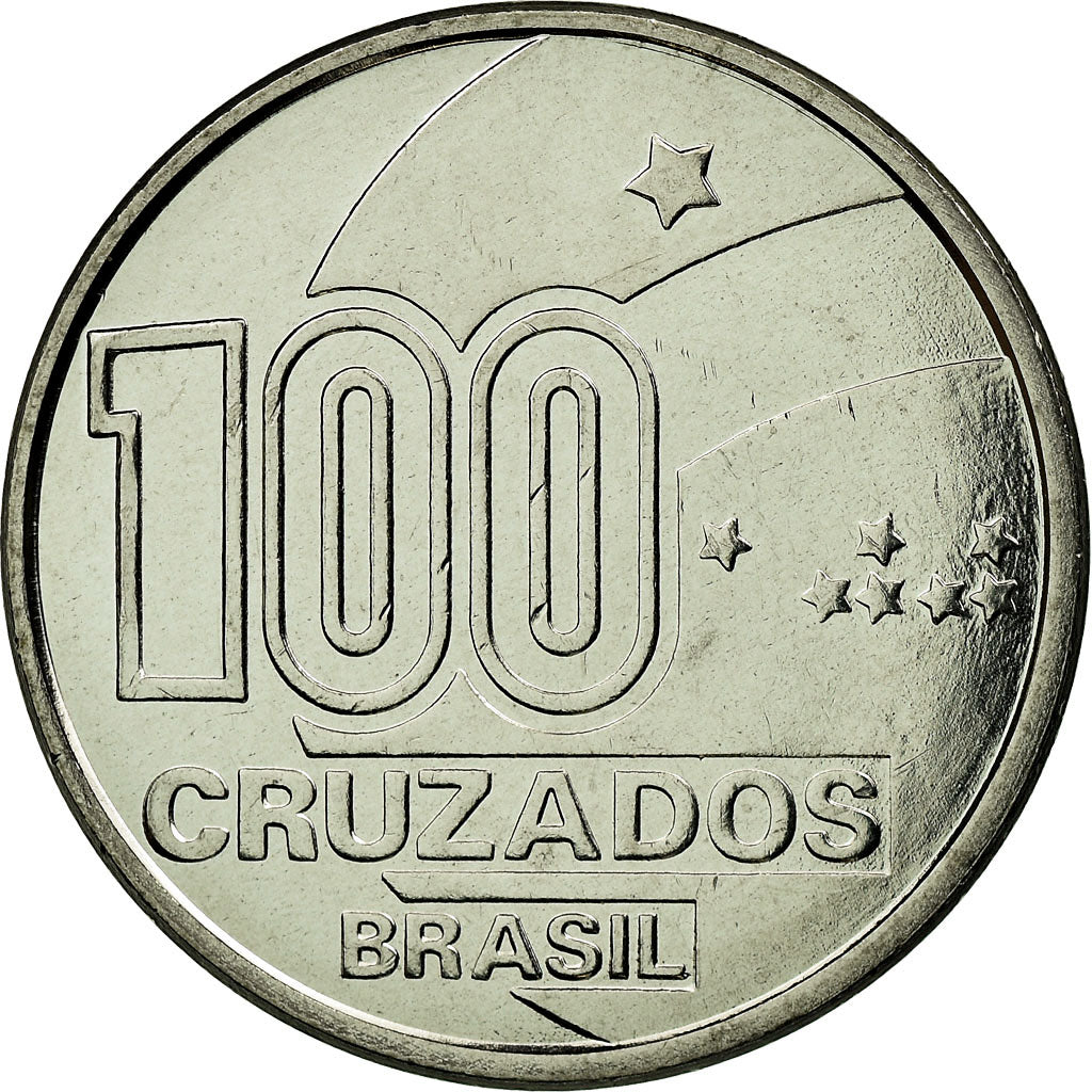 Münze, Brasilien, Abolition of Slavery Centennial - Male, 100 Cruzados, 1988