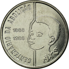 Moeda, Brasil, Abolition of Slavery Centennial - Child, 100 Cruzados, 1988