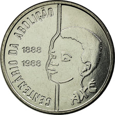 Moneda, Brasil, Abolition of Slavery Centennial - Child, 100 Cruzados, 1988