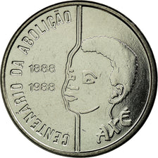 Moeda, Brasil, Abolition of Slavery Centennial - Child, 100 Cruzados, 1988