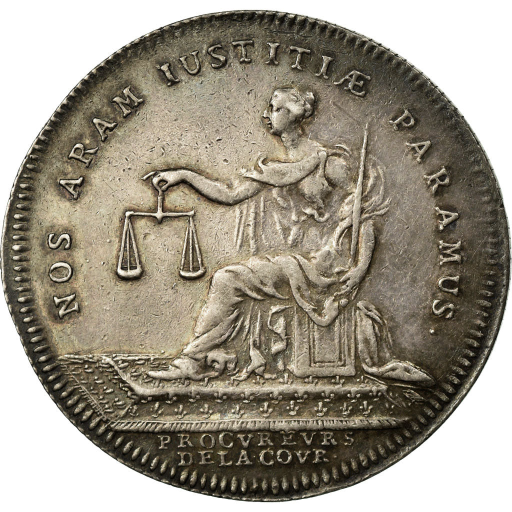 France, Token, Justice, Duvivier, AU(50-53), Silver, Feuardent:3221