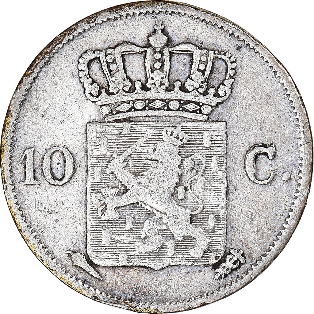 Coin, Netherlands, William I, 10 Cents, 1826, Utrecht, VF(30-35), Silver, KM:53