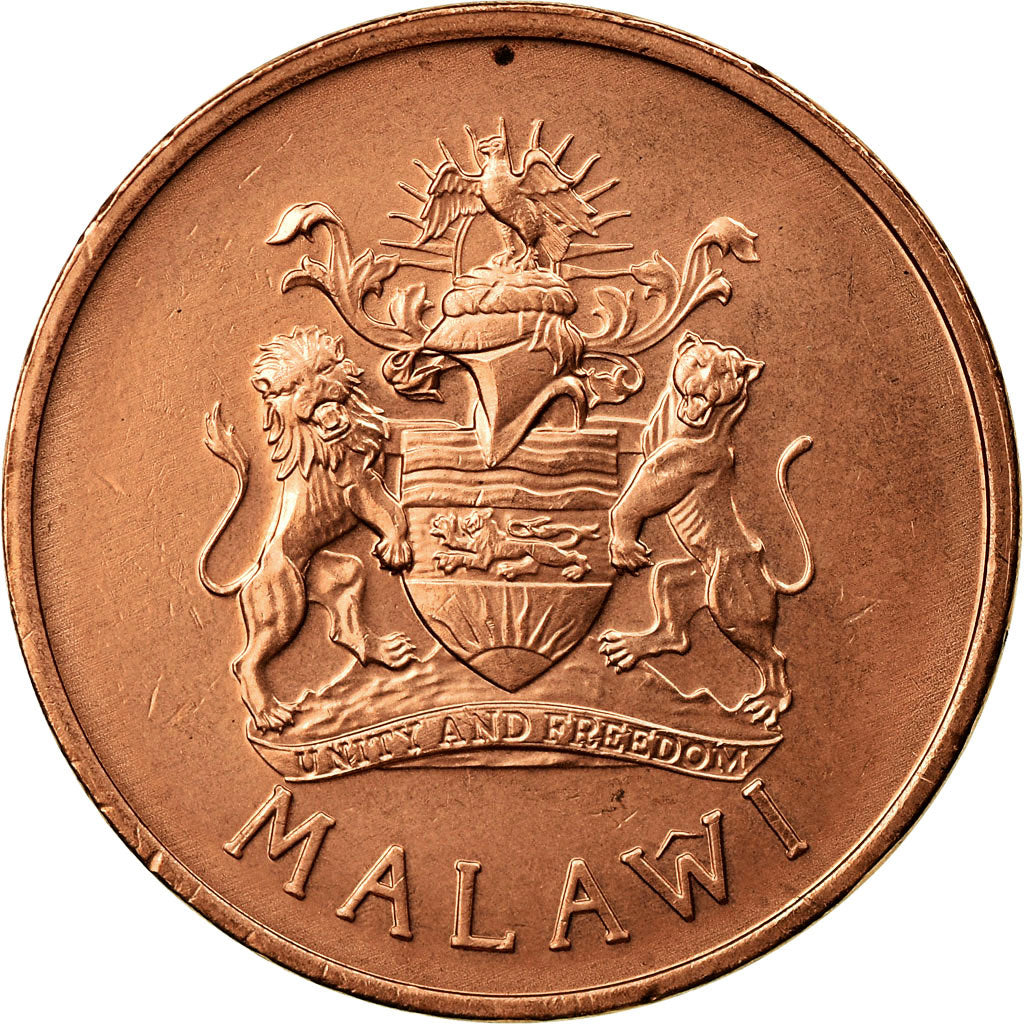 Coin, Malawi, 2 Tambala, 1995, EF(40-45), Bronze, KM:34