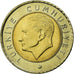 Coin, Turkey, 50 Kurus, 2009, AU(55-58), Bi-Metallic, KM:1243