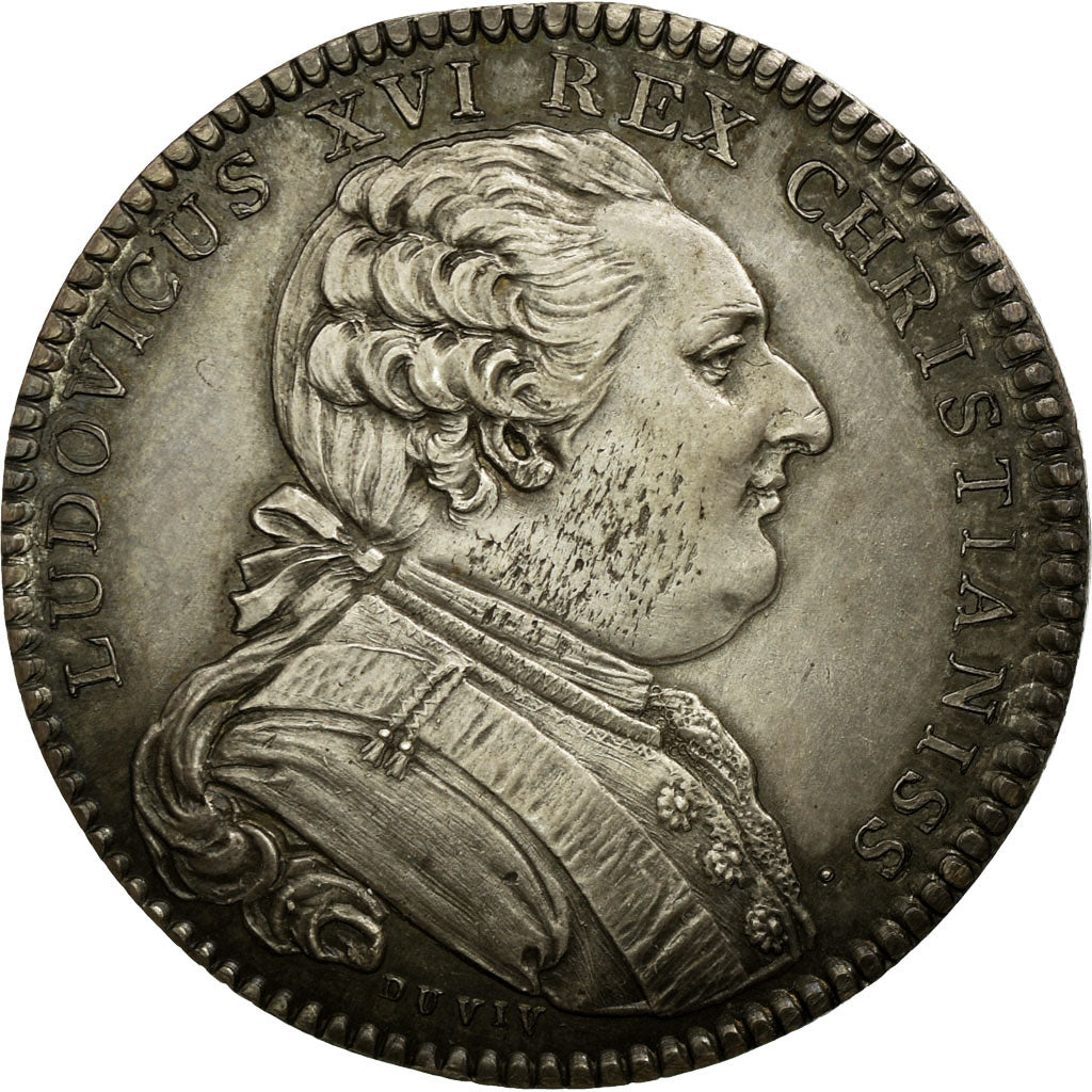 France, Token, Justice, Duvivier, AU(50-53), Silver, Feuardent:3241