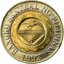 Coin, Philippines, 10 Piso, 2006, Manila, AU(55-58), Bi-Metallic, KM:278