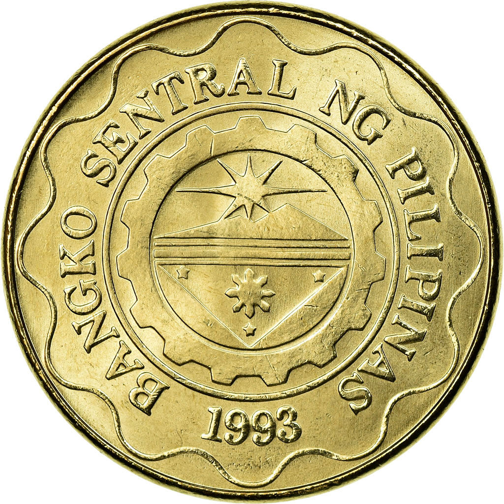 Coin, Philippines, 5 Piso, 2005, AU(55-58), Nickel-brass, KM:272