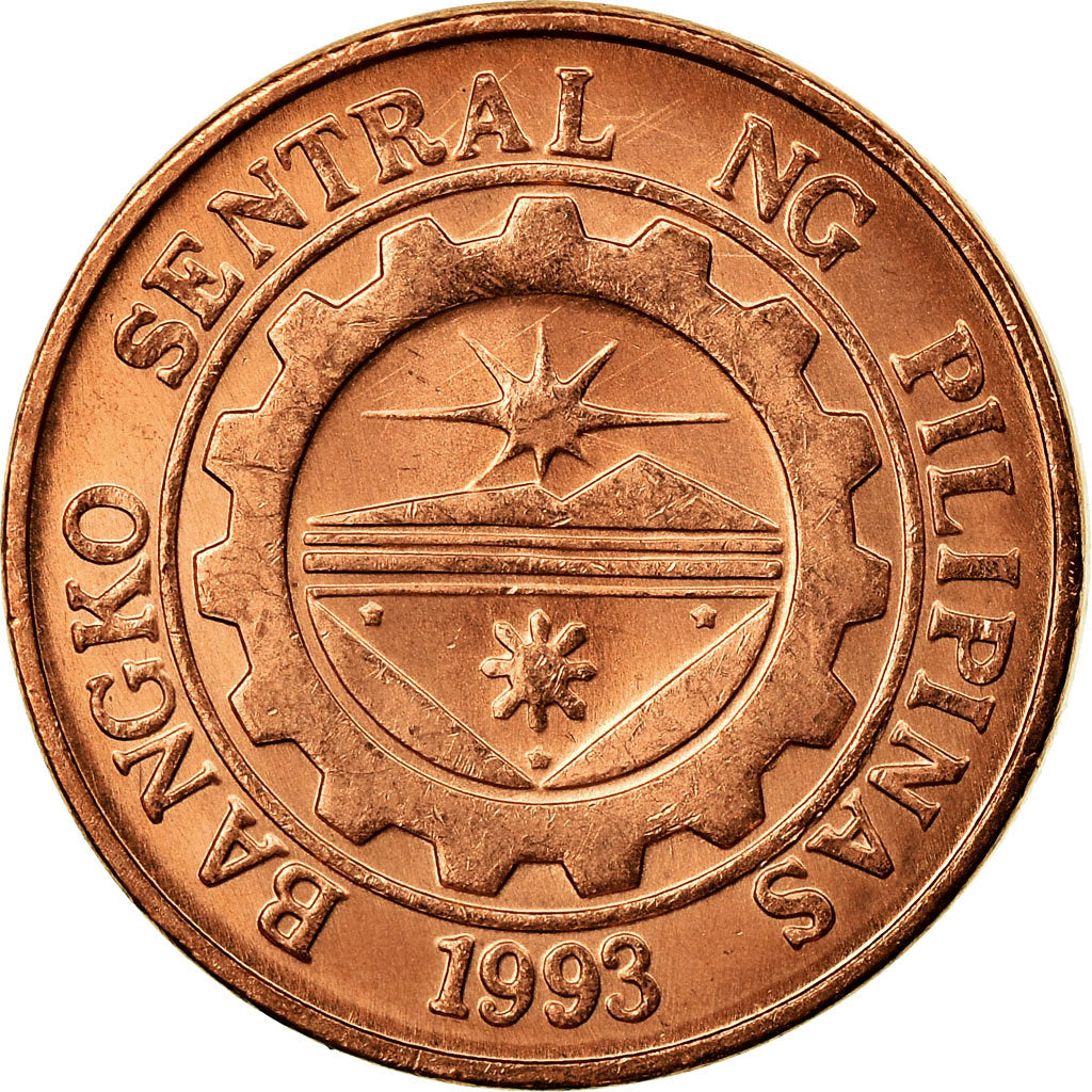 Coin, Philippines, Sentimo, 2007, EF(40-45), Copper Plated Steel, KM:273
