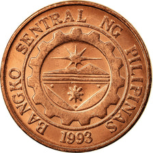 Coin, Philippines, Sentimo, 2007, EF(40-45), Copper Plated Steel, KM:273