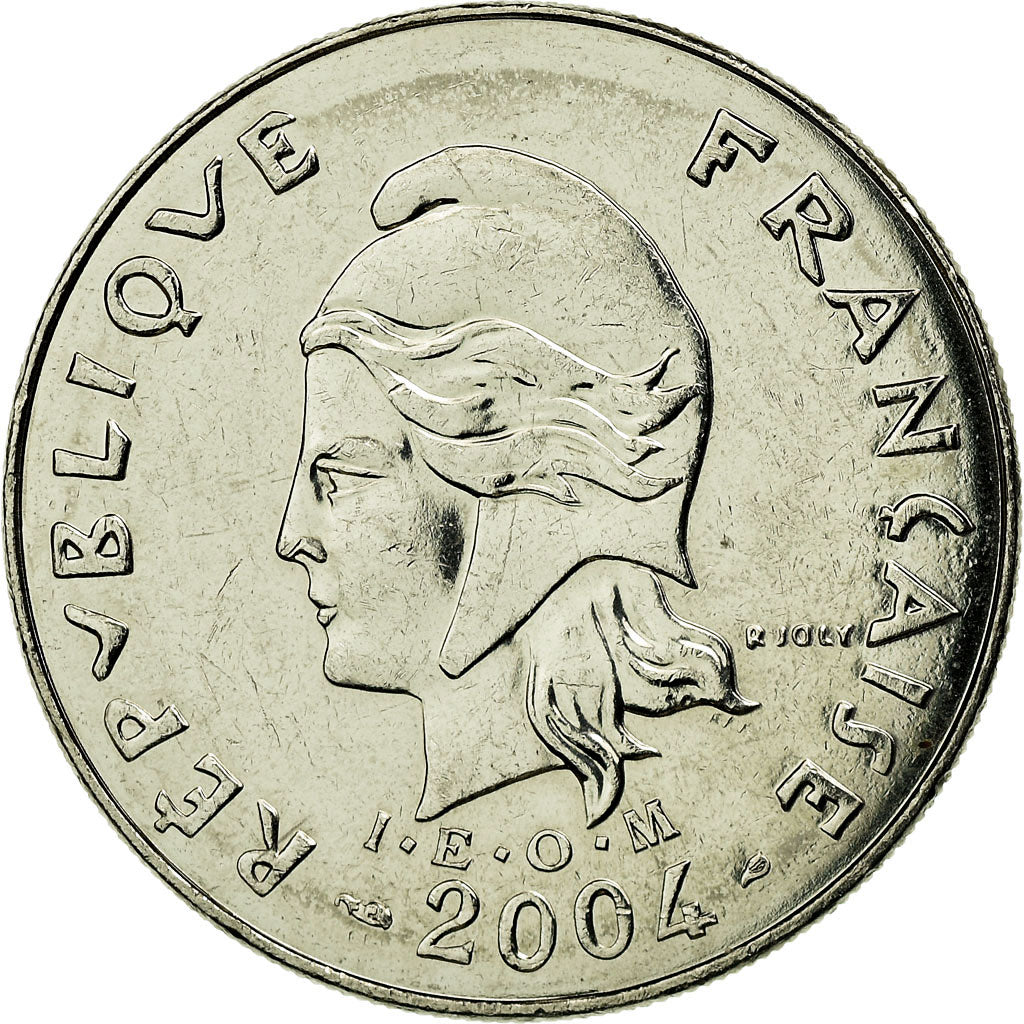 Coin, French Polynesia, 20 Francs, 2004, Paris, EF(40-45), Nickel, KM:9
