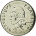 Coin, French Polynesia, 20 Francs, 2004, Paris, EF(40-45), Nickel, KM:9