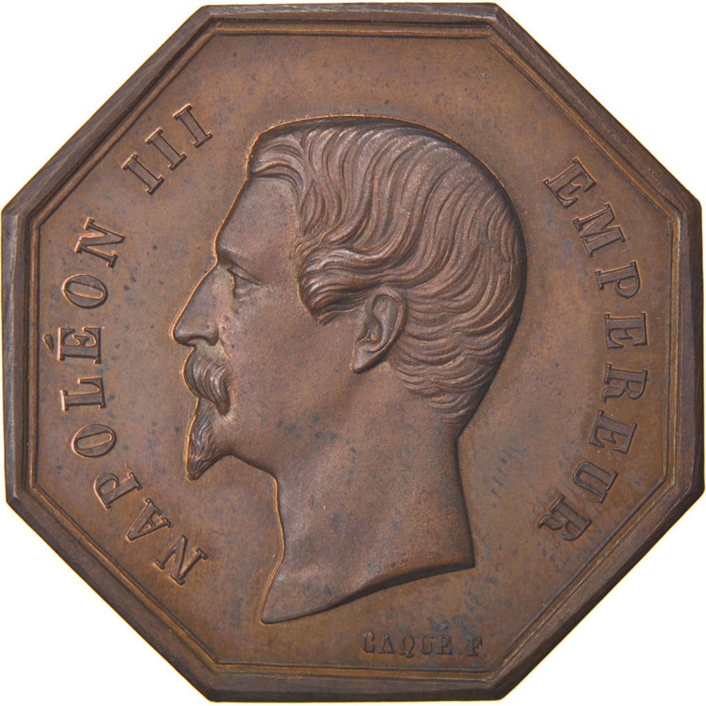 France, Justice, Token, MS(60-62), Caqué, Copper, 13.78