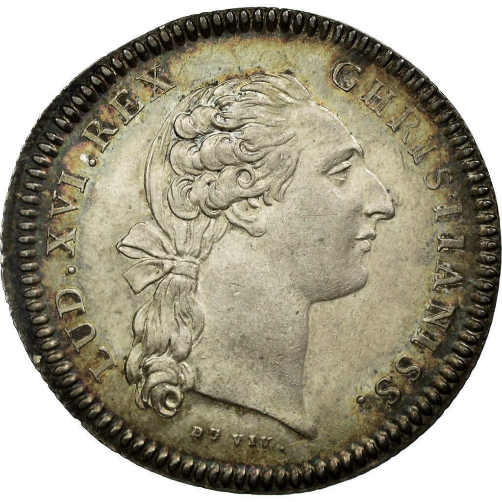 France, Token, Justice, Duvivier, AU(55-58), Silver, Feuardent:manque