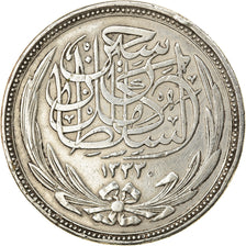 Coin, Egypt, Hussein Kamil, 20 Piastres, 1916, EF(40-45), Silver, KM:321