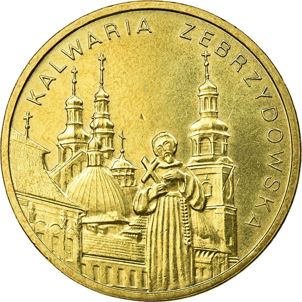 Moneda, Polonia, City of Kalwaria Zebrzydowska, 2 Zlote, 2010, Warsaw, MBC+