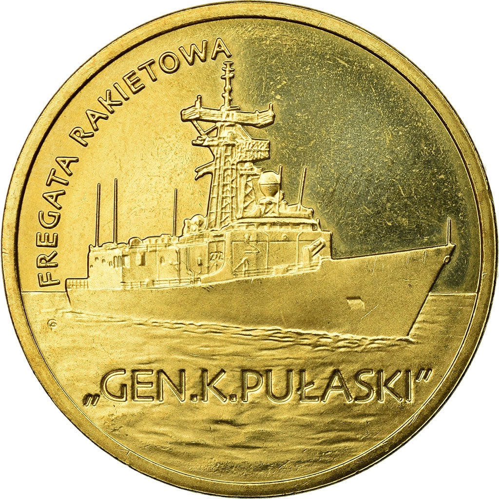 Moneda, Polonia, Polish Ships - ORP Gen. K. Pulaski Guided-Missile Frigate, 2