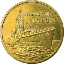 Coin, Poland, Destroyer Piorun, 2 Zlotych, 2012, Warsaw, EF(40-45), Brass
