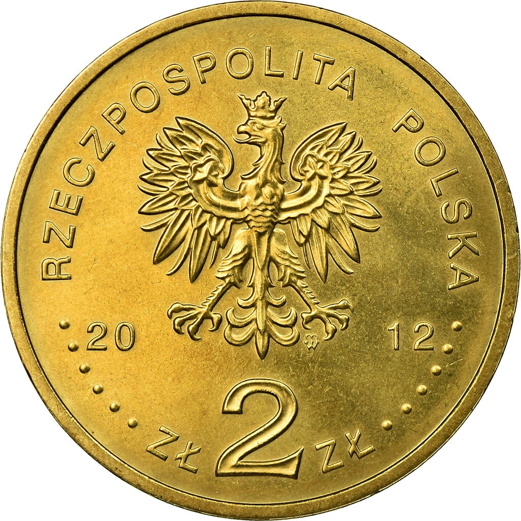 Coin, Poland, Destroyer Piorun, 2 Zlotych, 2012, Warsaw, EF(40-45), Brass