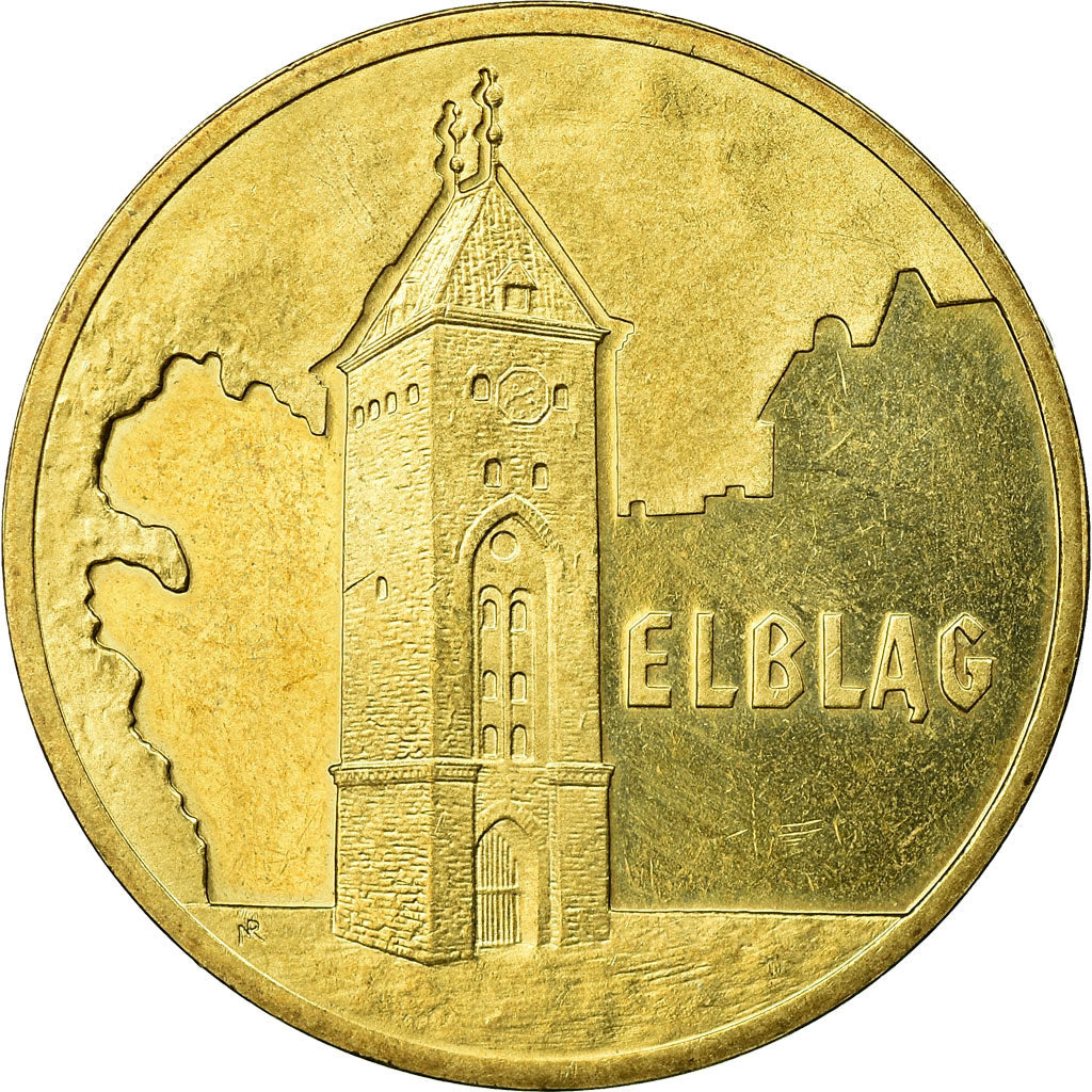 Moneda, Polonia, Elblag tower, 2 Zlote, 2006, Warsaw, EBC, Latón, KM:546