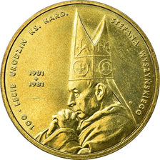 Coin, Poland, Cardinal Stefan Wyszynski, 2 Zlote, 2001, Warsaw, AU(55-58)