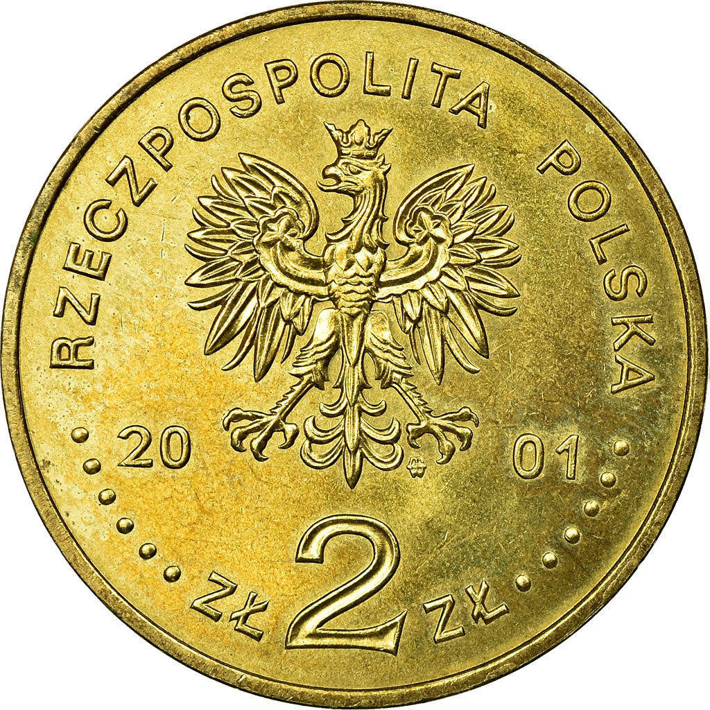 Coin, Poland, Cardinal Stefan Wyszynski, 2 Zlote, 2001, Warsaw, AU(55-58)