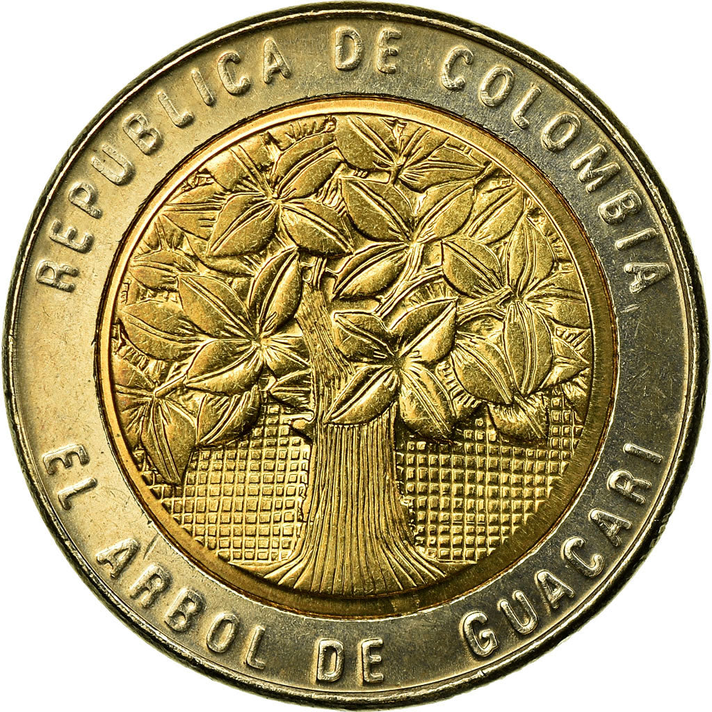 Moneda, Colombia, 500 Pesos, 2005, EBC, Bimetálico, KM:286