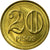Moeda, Colômbia, 20 Pesos, 2005, MS(63), Latão, KM:294