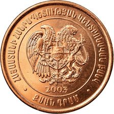 Moneda, Armenia, 20 Dram, 2003, EBC, Cobre chapado en acero, KM:93