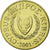 Coin, Cyprus, 20 Cents, 2001, AU(55-58), Nickel-brass, KM:62.2