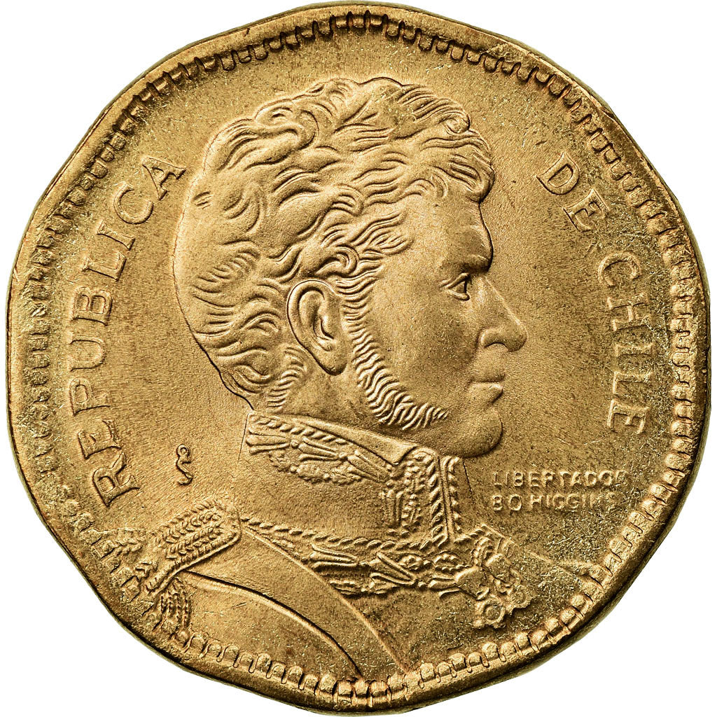 Münze, Chile, 50 Pesos, 1999, Santiago, SS, Aluminum-Bronze, KM:219.2