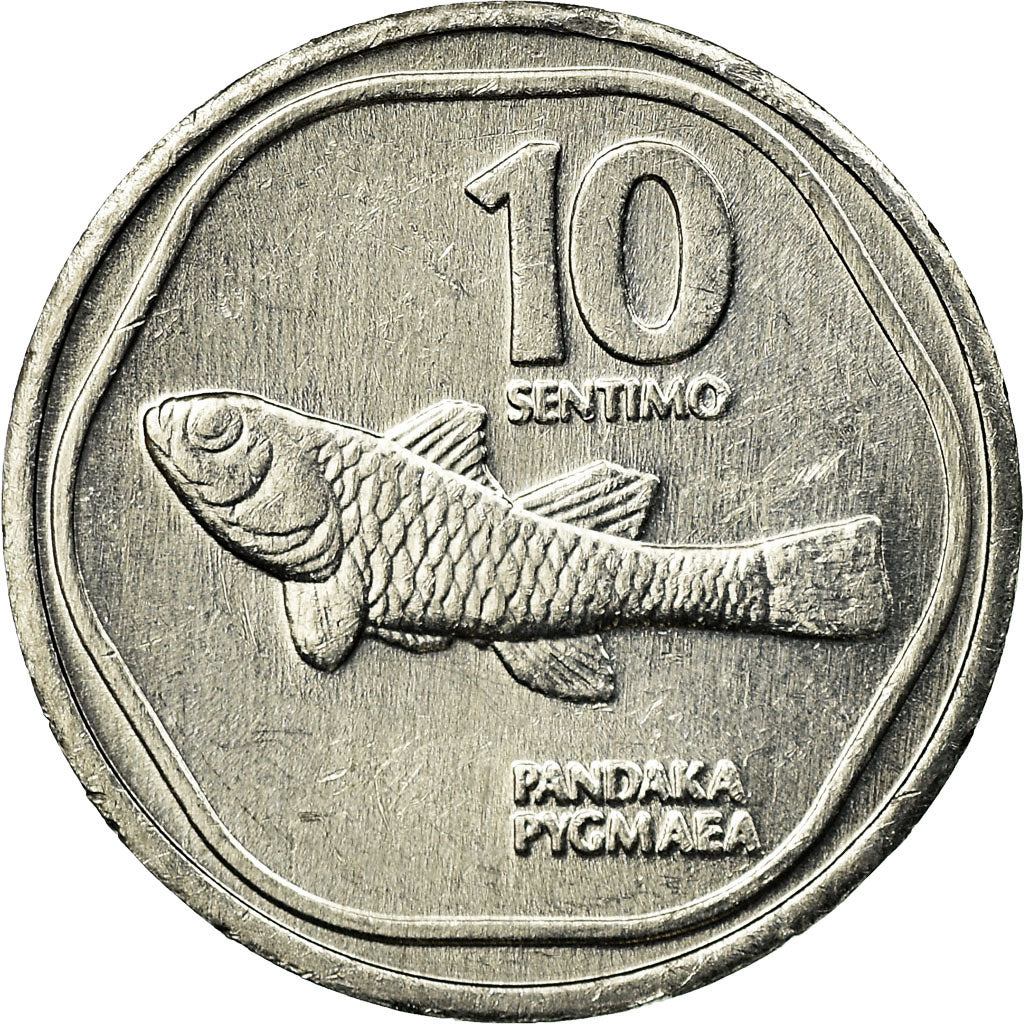 Coin, Philippines, World Conference on Fisheries, 10 Sentimos, 1990, EF(40-45)