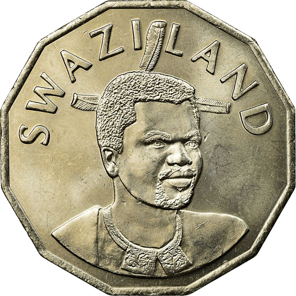 Monnaie, Swaziland, King Msawati III, 50 Cents, 1998, British Royal Mint, TTB