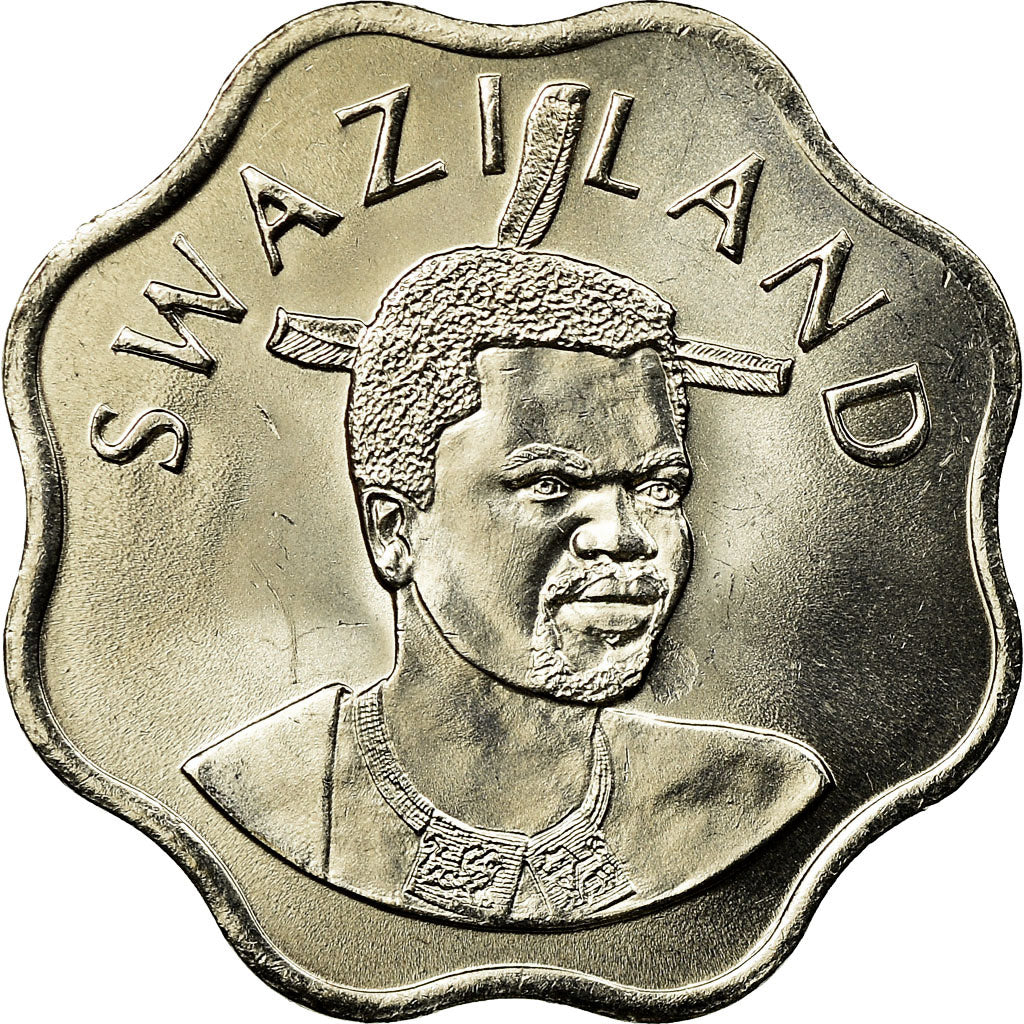 Coin, Swaziland, King Msawati III, 10 Cents, 2002, British Royal Mint