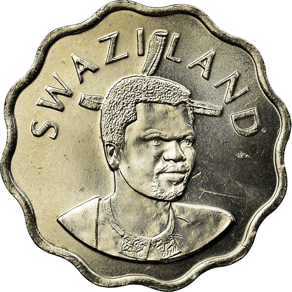 Moeda, Suazilândia, King Msawati III, 5 Cents, 2002, British Royal Mint