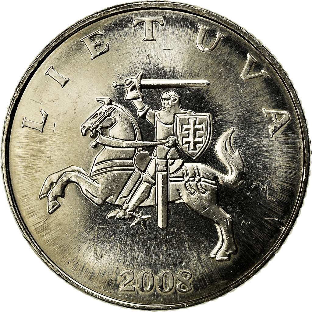 Münze, Lithuania, Litas, 2008, VZ, Copper-nickel, KM:111