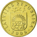 Coin, Latvia, 5 Santimi, 2006, AU(55-58), Nickel-brass, KM:16