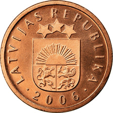 Coin, Latvia, 2 Santimi, 2006, AU(55-58), Copper Clad Steel, KM:21