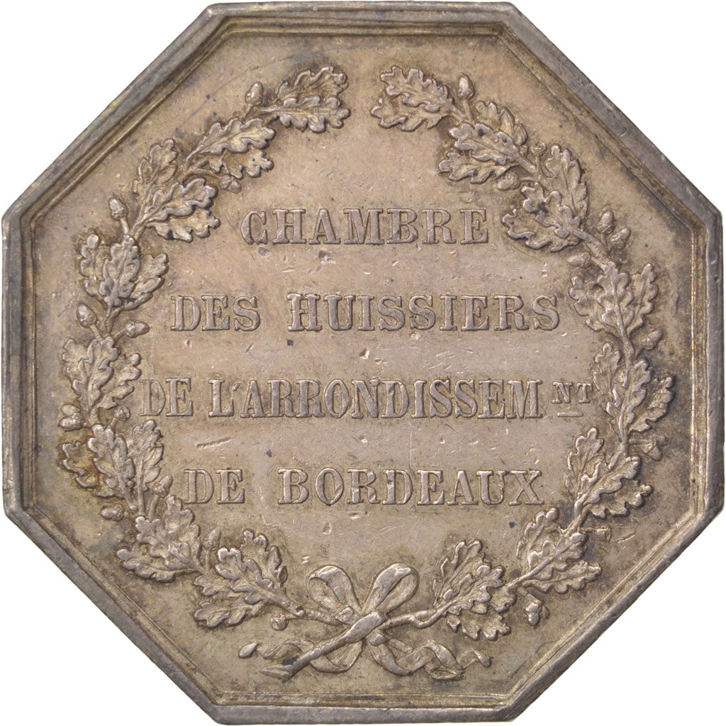 France, Justice, Token, AU(55-58), Rogat, Silver, 18.09