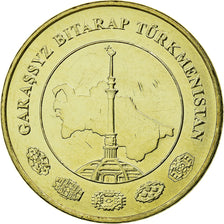 Coin, Turkmanistan, 20 Tenge, 2009, MS(63), Brass, KM:99