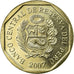 Coin, Peru, Nuevo Sol, 2007, Lima, MS(63), Copper-Nickel-Zinc, KM:308.4
