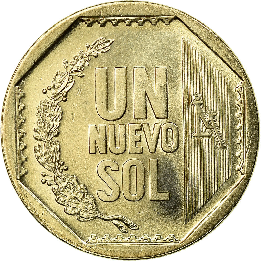Moneta, Perù, Nuevo Sol, 2007, Lima, SPL, Rame-nichel-zinco, KM:308.4