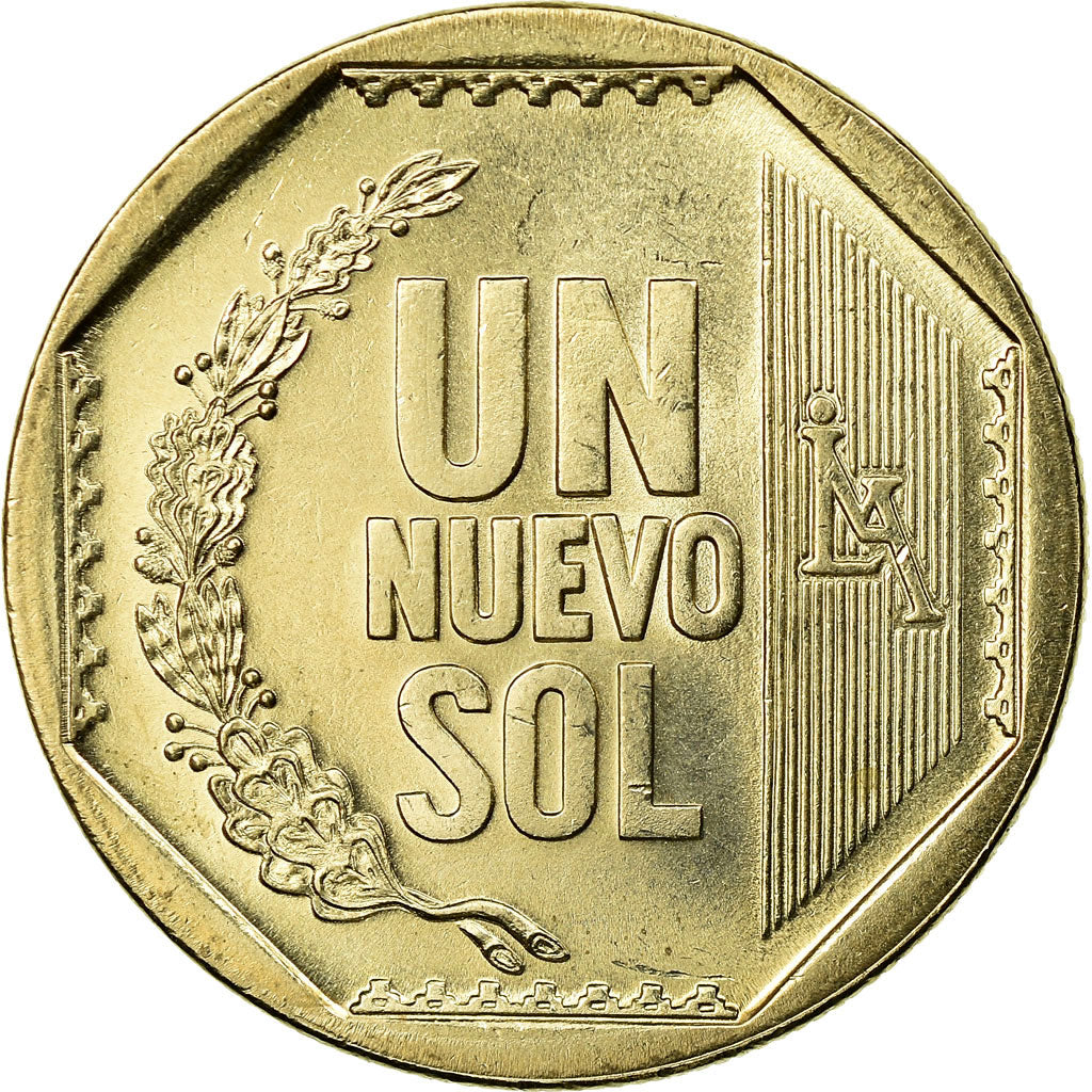Coin, Peru, Nuevo Sol, 2007, Lima, MS(63), Copper-Nickel-Zinc, KM:308.4