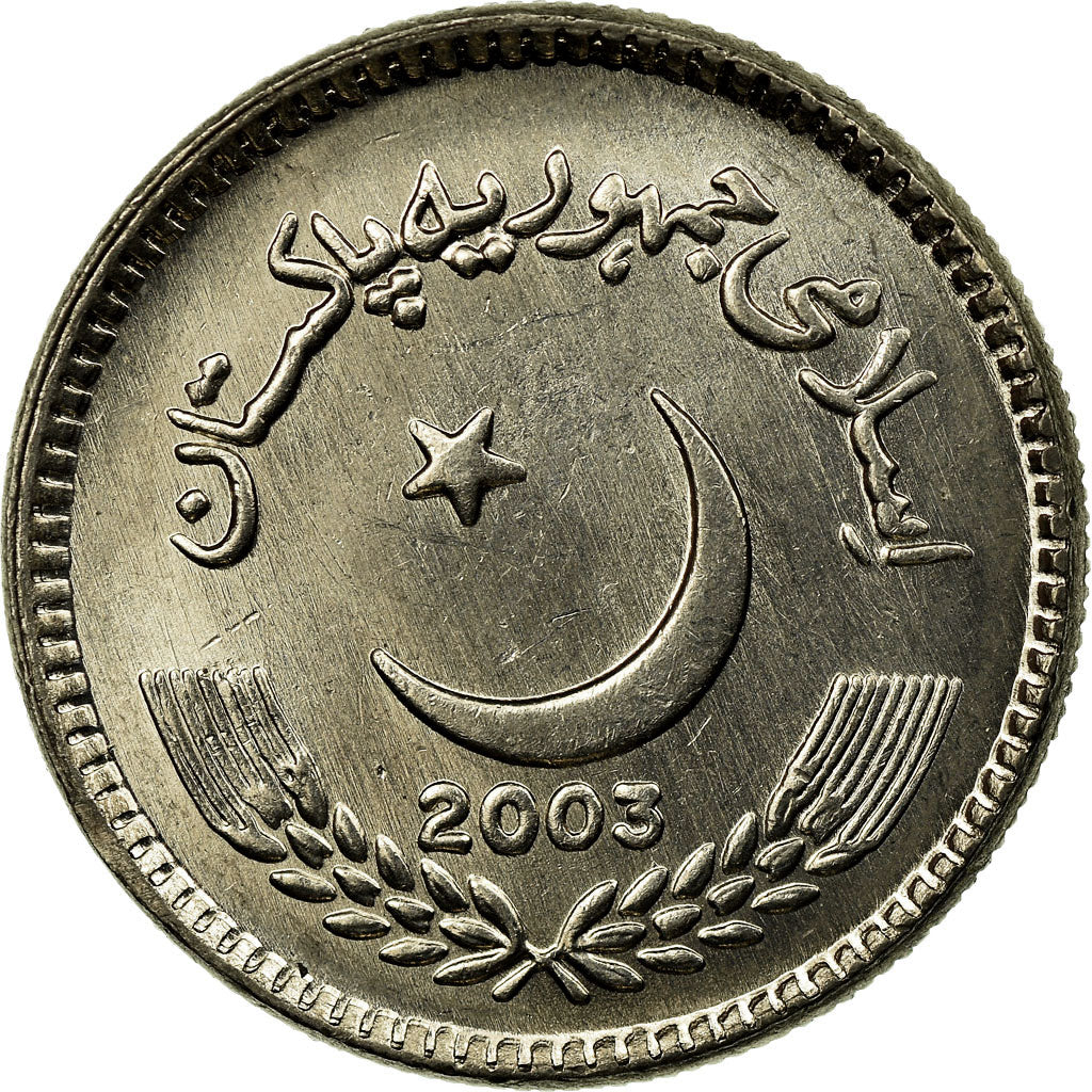 Coin, Pakistan, 5 Rupees, 2003, EF(40-45), Copper-nickel, KM:65