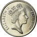 Moneta, Fiji, Elizabeth II, 20 Cents, 2006, MS(63), Nickel platerowany stalą