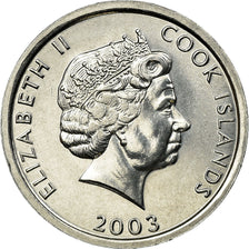 Coin, Cook Islands, Elizabeth II, Cent, 2003, Franklin Mint, MS(63), Aluminum