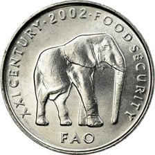 Coin, Somalia, 5 Shilling / Scellini, 2002, MS(63), Aluminum, KM:45